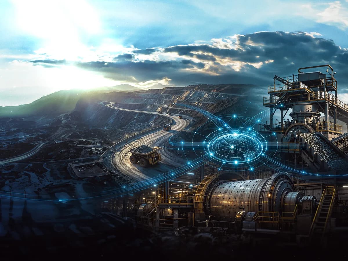 ME Elecmetal mining operation with digital technology